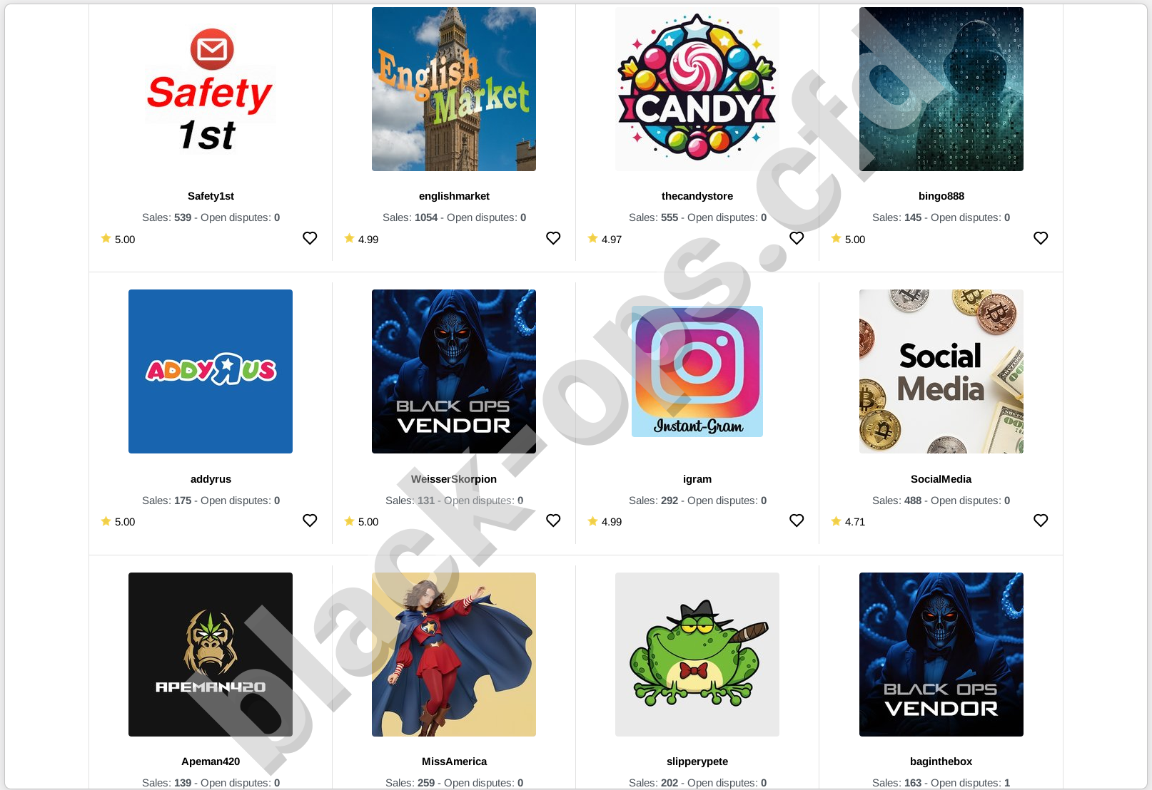 Blackops darknet market product grid and categories view
